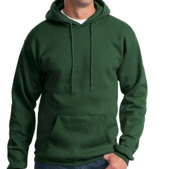 green hoodie men